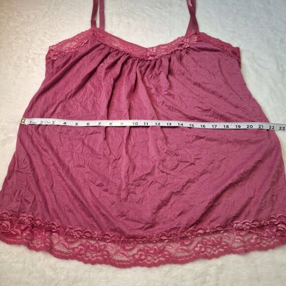 Torrid Lace Crinkle Cami Tank Top Sz 2 Strappy Coquette Fairy Boho Vintage Y2K - Picture 12 of 13